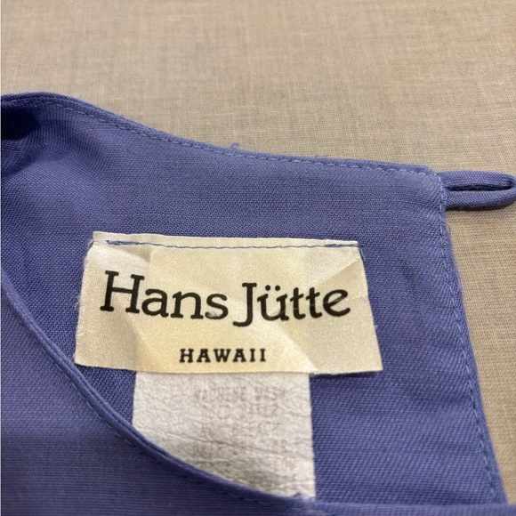 Hans Jutte - Hawaii, one size, purple w/white orchids, dress - Picture 3 of 3